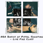 ** NRA BASIC Safety of Pistol Shooting - LIVE FIRE CLASS**    You must have a NYS Pistol permit to take this class. If you do not have a NYS Pistol Permit, then register for the NYS 18 Hour Concealed Carry course.This course can be used to apply for other nonresident states such as CT & FLThis Instructor Led Course is both classroom & indoor shooting range. Register online & give us a call to pick a date.Course topics include, gun safety rules, proper operation of revolvers & semi-automatic pistols, ammunition knowledge, pistol selection, storage, shooting fundamentals, pistol inspection, maintenance, marksmanship, & shooting range safety. Students will complete live fire training & receive the NRA Certificate of completion. This course qualifies to remove the restrictions on your permit. All class materials, ammunition, range time, targets & if needed firearms are included. This is a two part class. Both parts are done in one 8 hour day. Call or email. Other classes go to www.safeshootny.comCost-$150Link to the NRA website. Please sign up there as well.