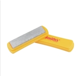 Smith's® 4" Natural Arkansas Sharpening Stone removes modest amounts of metal as it polishes the cutting edge. No other type of sharpener can perform both these functions simultaneously!

The 4" x 1" sized Natural Arkansas stone is mounted on a plastic base and has a plastic lid to protect the stone when not in use. During use, the plastic lid can be inserted into the bottom of the stone base to extend the height of the base and make sharpening your knife safer. The user’s fingers grip lower on the base and remove any chance of cutting your fingers when pulling or pushing the knife’s cutting edge across the sharpening surface.

Measurements:

Stone Length: 4"

Stone Width: 1"

Features:

Sharpens and polishes the cutting edge simultaneously

Smaller size stone is easily stored and transported

Works well on single or double-bevel knives

Cover doubles as base extension