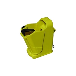 MLA UpLULA Pistol Magazine Loader and Unloader Lemon Yellow
UpLULA Pistol Magazine Loader and Unloader
Military-grade universal pistol magazine loader and unloader designed for loading and unloading virtually all 9mm Luger up to .45ACP magazines, single and double stack and 1911 s of all manufacturers. It will also load most .380ACP double-stack mags. Loads the following mags: Astra, Auto Ordnance, Barak, Beretta, Browning, Bul, Colt, CZ, EAA, FN, For Glock, HK, Hi-Point, High Standard, Jericho, Kahr, Kel-Tec, Kimber, Les Baer, Llama, Luger, Magnum Research, Para Ordnance, Pheonix Arms, Ruger, Sigma, Sig/Sauer, S&W, Springfield Armory, Star, Steyr, Taurus, Vector, Walther and more.