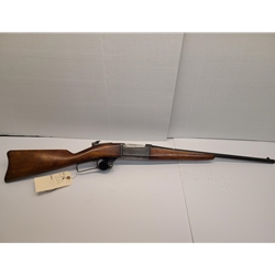 **90-95% Condition. Very Good + to Excellent Condition. Marble Front Sight, Lyman Rear Sight
SAVAGE ARMS MODEL 99H CARBINE Lever Action ,.30-30 Win., 20" Barrel, solid frame, carbine type stock. Mfg. 1924. SN: 266876
There were four variations of this model - the latter three had barrel bands. The First variation did not have a barrel band or side panels on the buttstock. This is a 1st Variation.