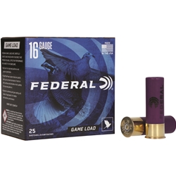 029465050771 Federal Game16Ga 2.75"1oz 7.5 Shot 25 Per Box/10 Case