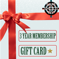 Safeshoot  3 Year membership gift card *Card can only be used in store*